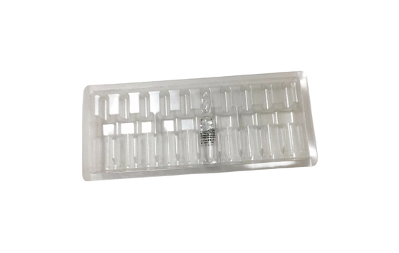 दवा 20ml 6 पानी की सुई पीवीसी प्लास्टिक ब्लिस्टर बॉक्स धारक कार्ड धारक बॉक्स धारक