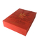 चाय चॉकलेट के लिए उपहार बॉक्स लाल लक्जरी कठोर पेपर बैग पैकेजिंग कस्टम लोगो