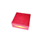 लाल चॉकलेट कठोर पेपर गिफ्ट बॉक्स पैकेजिंग 9Pcs प्लास्टिक क्लियर इनर फूड ग्रेड के साथ
