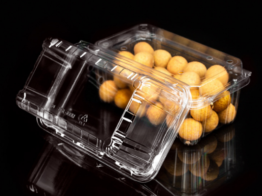 स्टैकेबल फलों का कंटेनर लीक प्रतिरोधी बॉक्स धूल प्रतिरोधी शेल, शेल, नमी प्रतिरोधी पुनेट ताजगी रखने के लिए पैकेजिंग दृश्य प्रदर्शन पैकेजिंग
