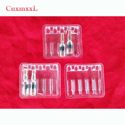 आईएसओ प्रमाणपत्र फ्लायल एम्पूल ट्रे प्लास्टिक पैकिंग ट्रे 2ml 3ml 5ml 10ml के लिए