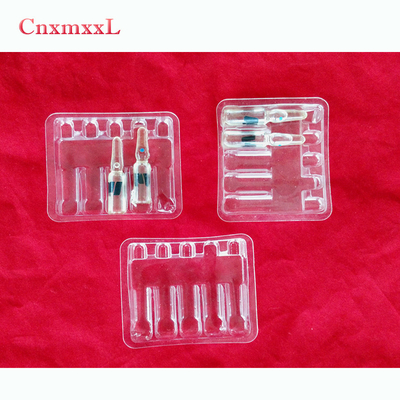 आईएसओ प्रमाणपत्र फ्लायल एम्पूल ट्रे प्लास्टिक पैकिंग ट्रे 2ml 3ml 5ml 10ml के लिए