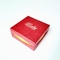 लोगो उभरा हुआ कठोर षट्भुज कागज उपहार बॉक्स पैकेजिंग लाल आभूषण उपहार बॉक्स कस्टम