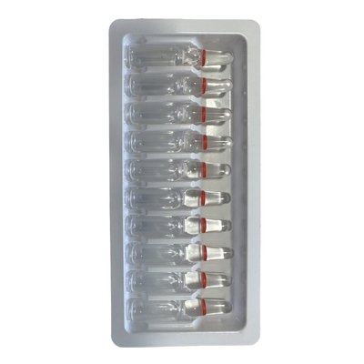 औषधीय ampoule ट्रे PET सामग्री 1ml 10 पैक ग्लास सुई फिक्स्ड ट्रे थोक