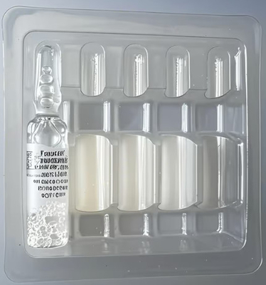 पारदर्शी प्लास्टिक ampoule ampoule 1 ml, 2 ml, 3 ml, 5 ml, 10 ml प्लास्टिक फ्लास्क ट्रे ब्लिस्टर अनुकूलित किया जा सकता है