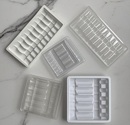 अनुकूलित ampoule tray औषधीय पैकेजिंग एक बार इस्तेमाल होने वाला ब्लिस्टर 5ml ampoule पैकेजिंग 5ml औषधीय पैकेजिंग 5ml