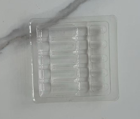 पारदर्शी प्लास्टिक ampoule ampoule 1 ml, 2 ml, 3 ml, 5 ml, 10 ml प्लास्टिक फ्लास्क ट्रे ब्लिस्टर अनुकूलित किया जा सकता है