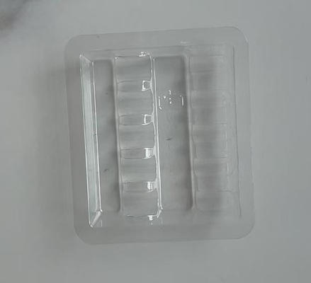 पारदर्शी प्लास्टिक ampoule ampoule 1 ml, 2 ml, 3 ml, 5 ml, 10 ml प्लास्टिक फ्लास्क ट्रे ब्लिस्टर अनुकूलित किया जा सकता है