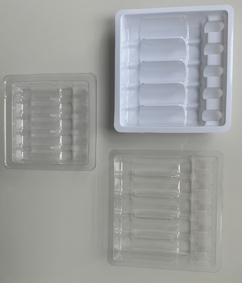 शॉक-प्रूफ गैर विषैले 1ml ~ 10ml पीईटी एम्पूल पानी इंजेक्शन ट्रे