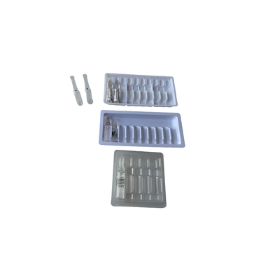 शॉक-प्रूफ गैर विषैले 1ml ~ 10ml पीईटी एम्पूल पानी इंजेक्शन ट्रे
