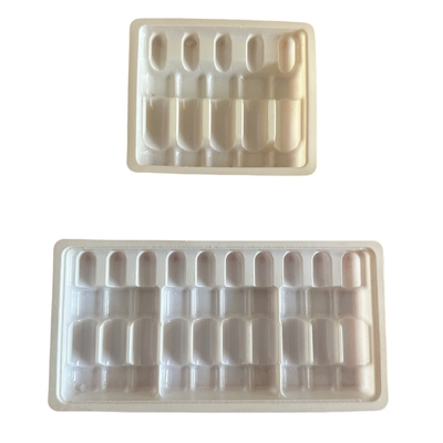अनुकूलित थोक दवा ampoule ट्रे 1ml 2ml 5ml 10m पानी इंजेक्शन पीईटी ampoule ट्रे