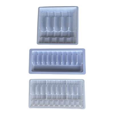 अनुकूलित थोक दवा ampoule ट्रे 1ml 2ml 5ml 10m पानी इंजेक्शन पीईटी ampoule ट्रे