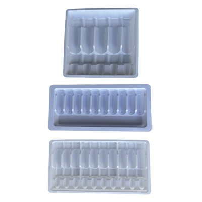 फार्मास्युटिकल पीईटी ampoule ट्रे अनुकूलन 1ml 2ml 5ml 10m पानी इंजेक्शन पीईटी ampoule ट्रे थोक अनुकूलन