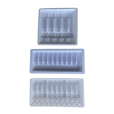फार्मास्युटिकल पीईटी ampoule ट्रे अनुकूलन 1ml 2ml 5ml 10m पानी इंजेक्शन ampoule ट्रे पीईटी वैक्यूम बनाने ट्रे अनुकूलन