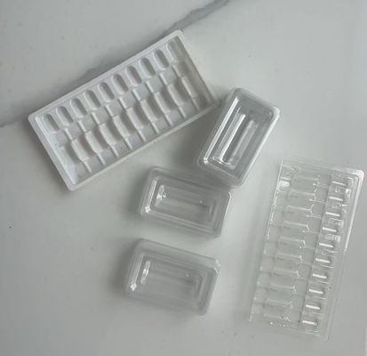 Custom 1ml Ampoule Packaging Tray - Cardboard Embossed - 14.3x7.3cm