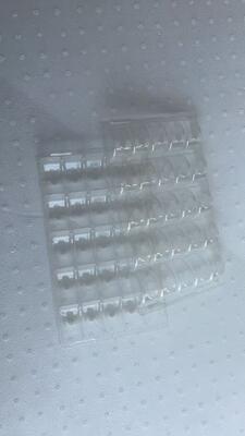 25 मैकरॉन प्लास्टिक ट्रे - खाद्य ग्रेड पीईटी, 0.55 मिमी मोटाई, पुन: प्रयोज्य मैकरॉन पैकेजिंग ट्रे