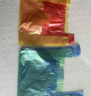 सुपरमार्केट के लिए अनुकूलित लोगो एचडीपीई शॉपिंग बैग