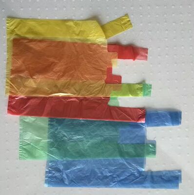 Customized Recyclable HDPE Plastic Bag with High Impact Resistance for Supermarket Shopping