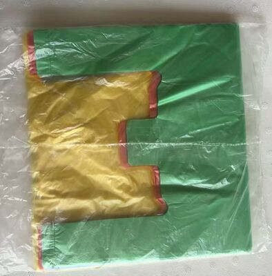 HDPE Plastic Bag with High Impact Resistance Recyclable and Customized Logo for Supermarket Shopping