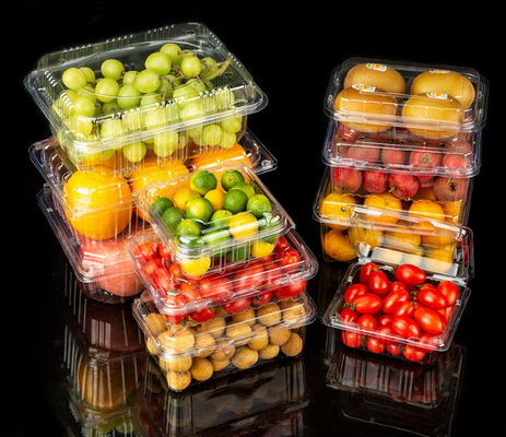 Food-grade transparent PET supermarket consumables - Plastic fresh produce trays - Inner packaging tray for disposable vacuum-formed plastic trays
