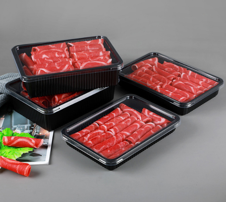 One-time packaging box for beef and mutton rolls. Beef and mutton slices for hot pot. Thickened ingredients for anti-freezing grilled meat. T-bone steak for takeout packaging.