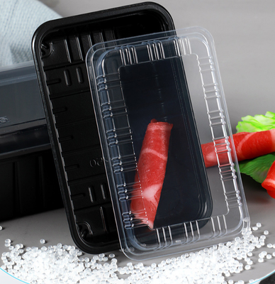 clamshell punnet   one‑piece hinged box  clear blister container grocery fruit container fruit display box