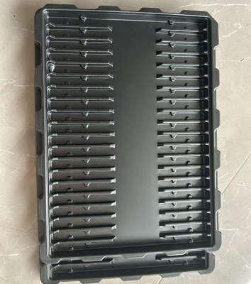Customized Black Vacuum Formed Anti-Static Tray for Electronic Components ESD Safe Conductive Tray