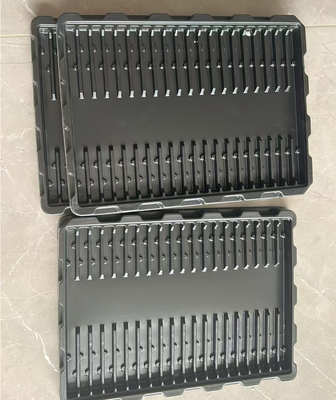 Customized Black Vacuum Formed Anti-Static Tray for Electronic Components ESD Safe Conductive Tray