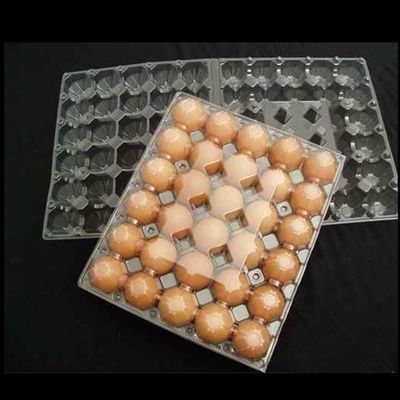 फोल्डिंग 0.4mm 30 सेल प्लास्टिक ब्लिस्टर पैकेजिंग नॉन टॉक्सिक पॉलिमर एग होल्डर ट्रे